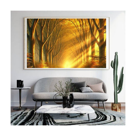 GoldenForestWallArt