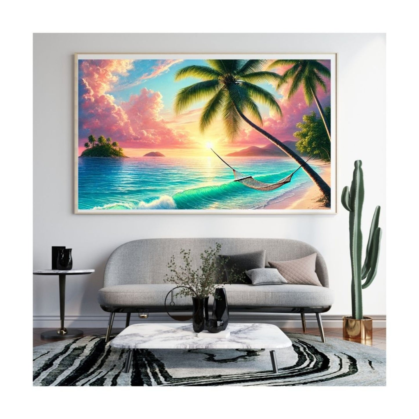 TropicalBeachWallArt