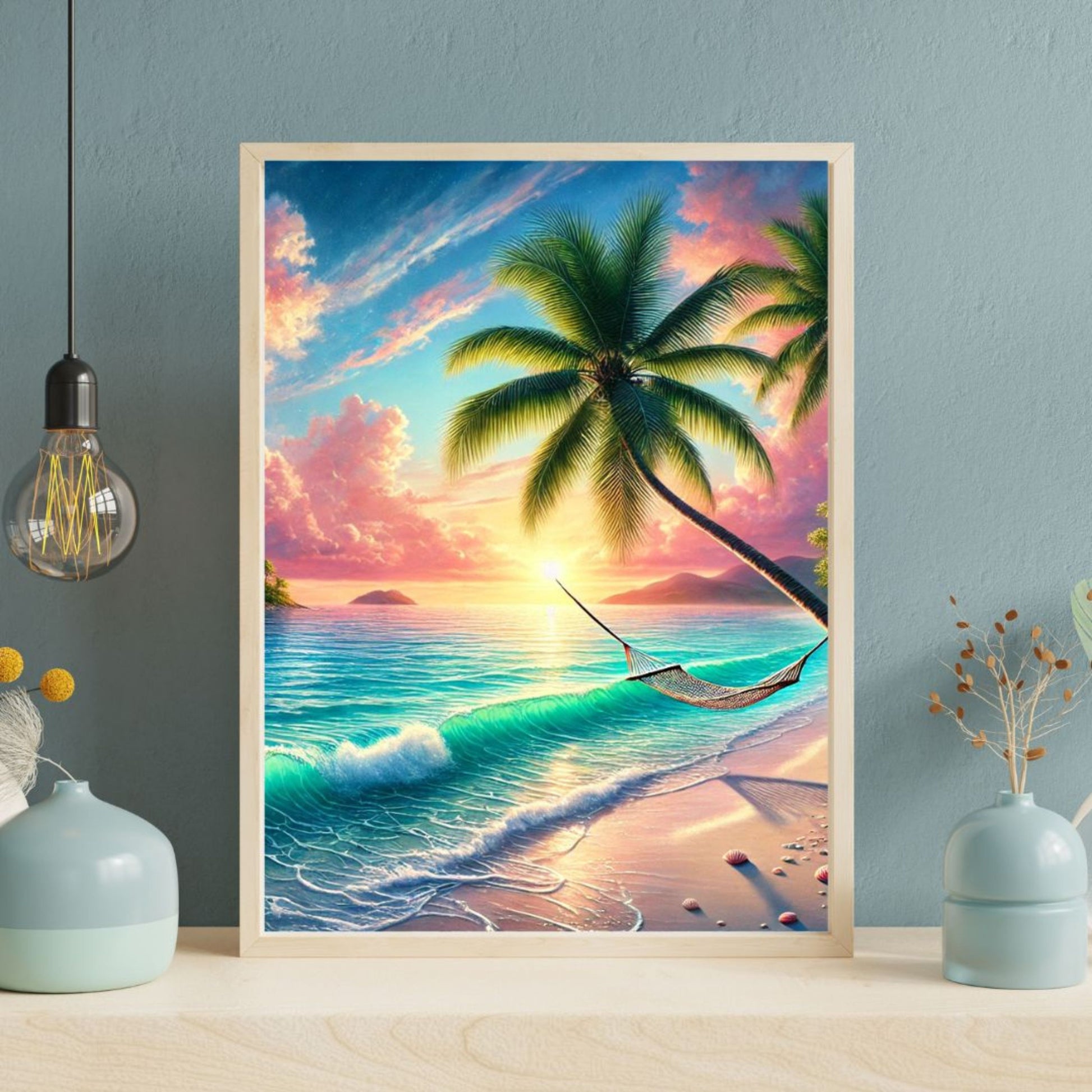 TropicalSunsetPainting